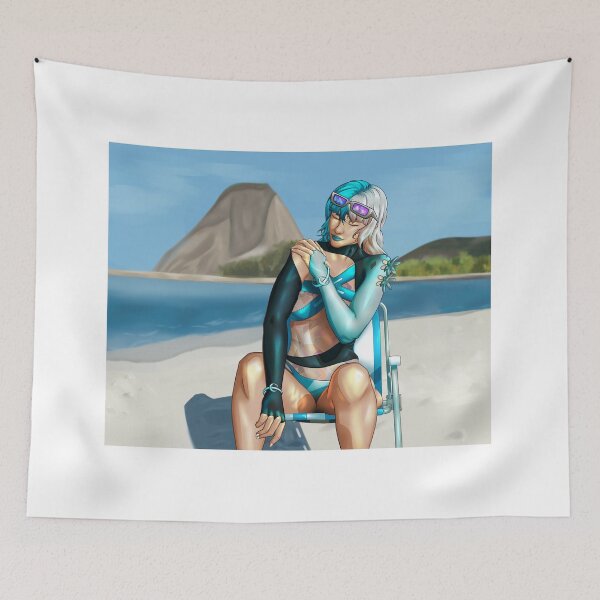 Item preview, luna snow summer skin long hair designed and sold by shmear - redbubble.