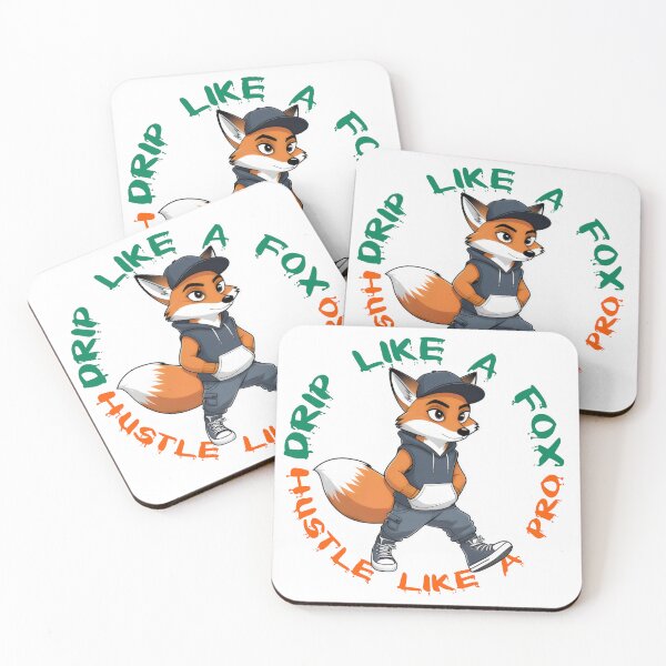 Item preview, Drop like a fox, Hustle like a pro. designed and sold by yoyola999.