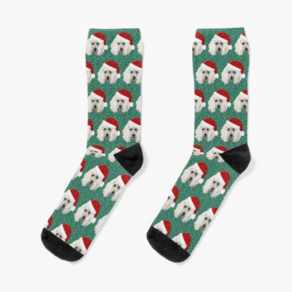 Item preview, Christmas Poodle Christmas Tree Dog Puppy Watercolor designed and sold by Magnolia Valley Art.