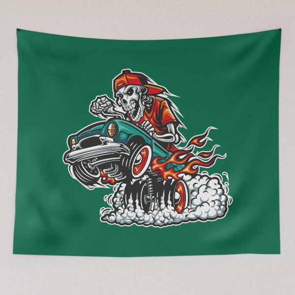 Item preview, Racing skull designed and sold by MerlinWear.