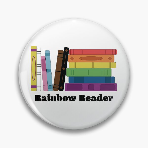 Item preview, Rainbow Reader – Queer Pride Book Stack Design designed and sold by UnhingedByMeg.