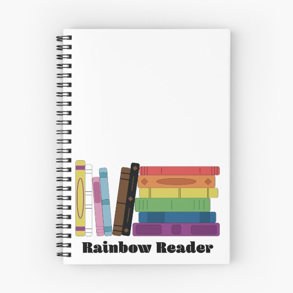 Item preview, Rainbow Reader – Queer Pride Book Stack Design designed and sold by UnhingedByMeg.