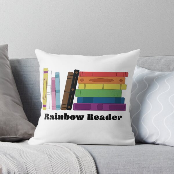 Item preview, Rainbow Reader – Queer Pride Book Stack Design designed and sold by UnhingedByMeg.