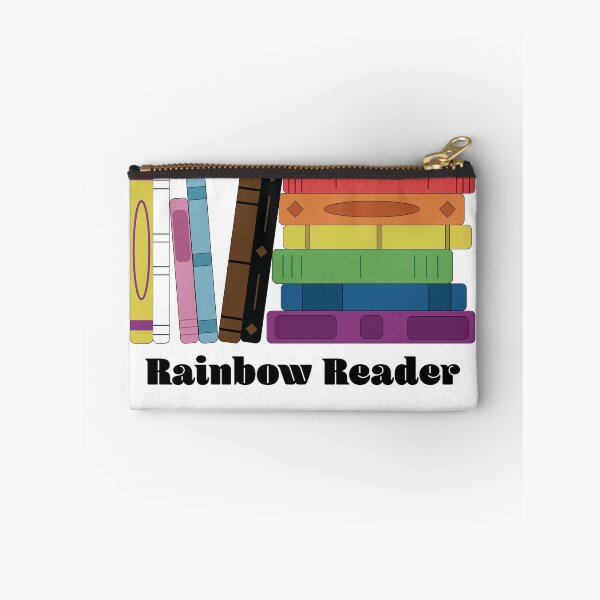 Item preview, Rainbow Reader – Queer Pride Book Stack Design designed and sold by UnhingedByMeg.