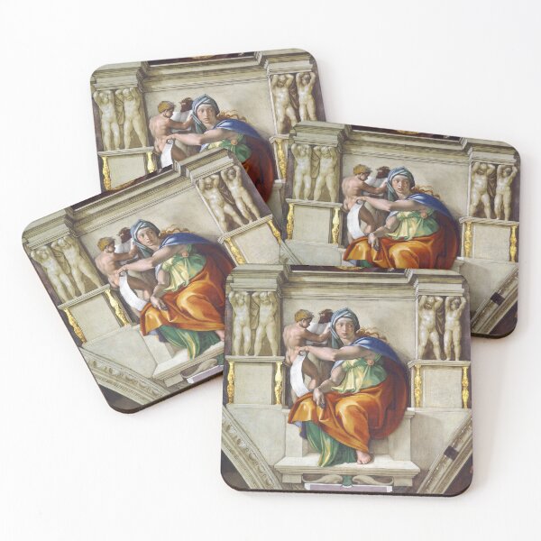 Item preview, Michelangelo Buonarroti's Delphic Sibyl (circa 1509) designed and sold by Vintage Designs +.