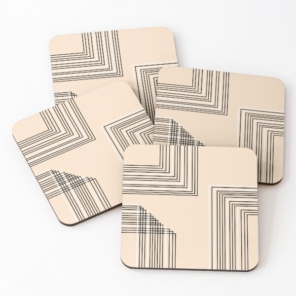 Item preview, Modern Geometric Line Pattern on Soft Beige Background designed and sold by NiceDigital.