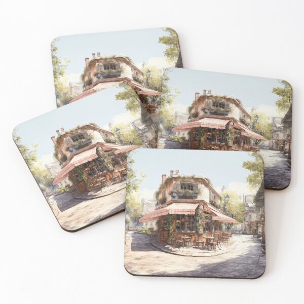 Item preview, Corner café in a pedestrian zone designed and sold by Made-by-Gus.