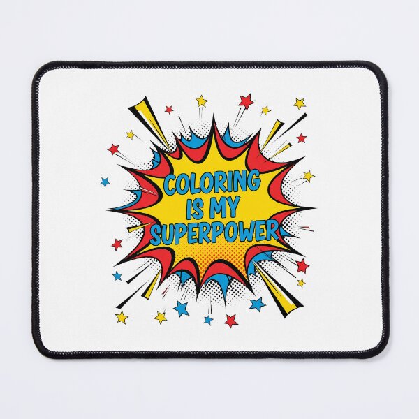Item preview, National Coloring Book Day: Coloring is My Superpower designed and sold by zoughlal.