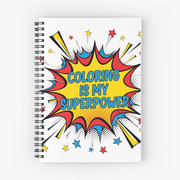 Item preview, National Coloring Book Day: Coloring is My Superpower designed and sold by zoughlal.