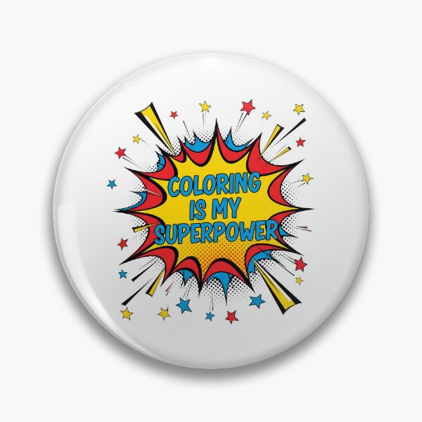 Item preview, National Coloring Book Day: Coloring is My Superpower designed and sold by zoughlal.