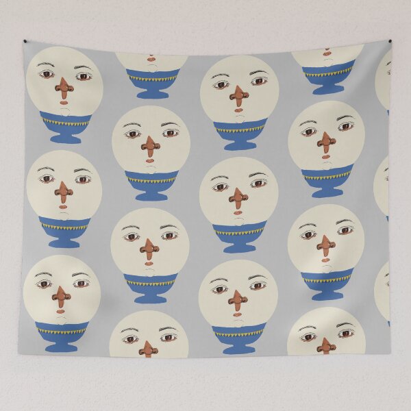 Item preview, Egg face - brown skin designed and sold by Micki Moxie.