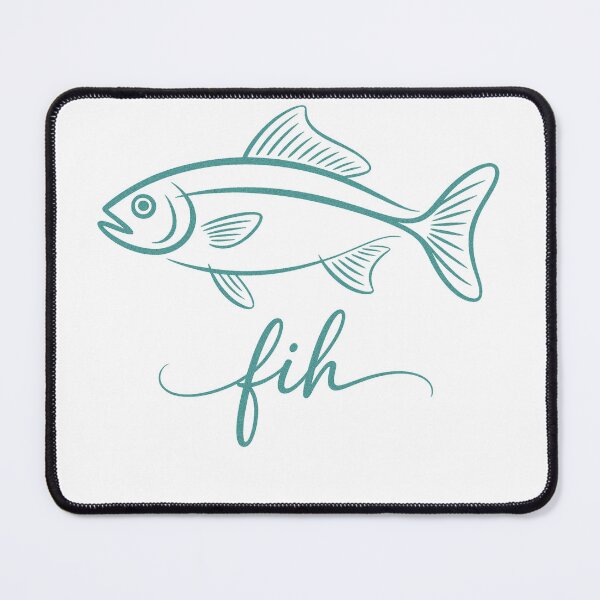 Item preview, Fih Meme Fish Minimalist Line Art  designed and sold by PietrzakDesign.