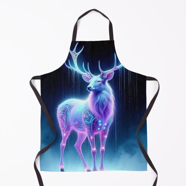 Item preview, Digital Forest Guardian – Neon Deer designed and sold by ArtiQreate.