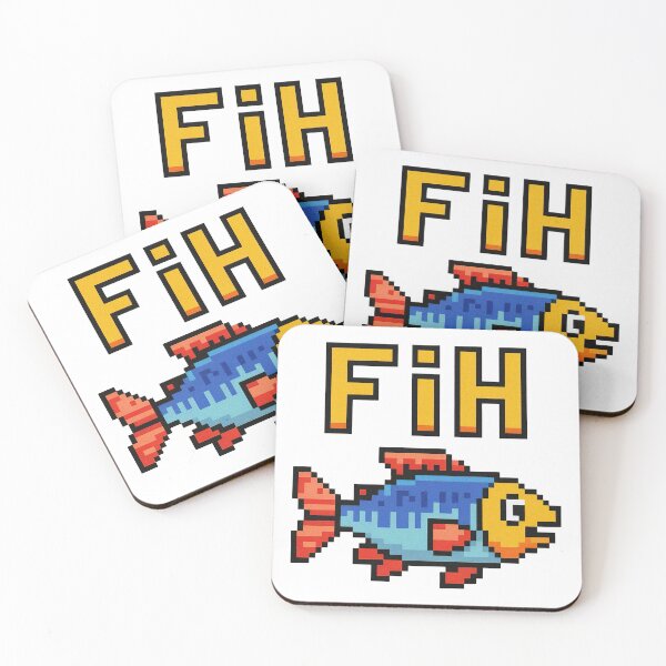 Item preview, Fih Meme Fish Pixel Art designed and sold by PietrzakDesign.