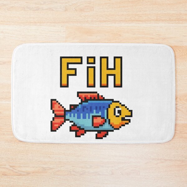 Item preview, Fih Meme Fish Pixel Art designed and sold by PietrzakDesign.