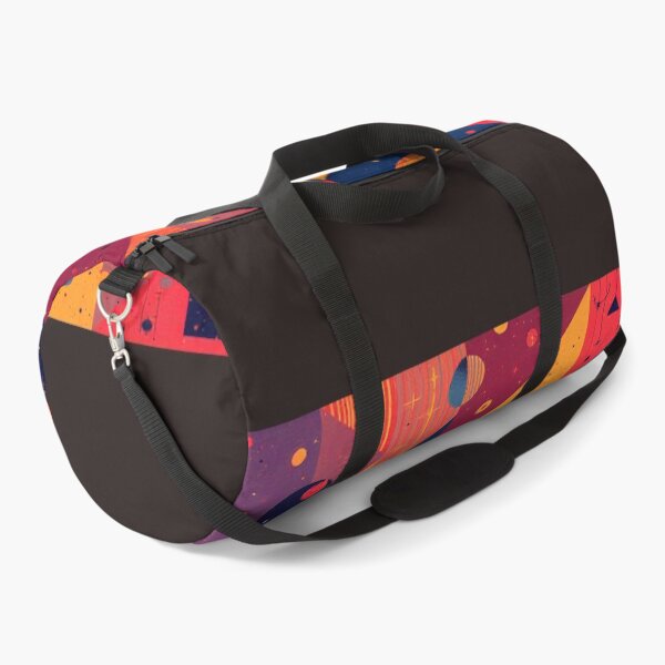 Item preview, Bold, angular patterns with vibrant colors, mixing triangles, circles, and squares in a modern art style. designed and sold by BossMeLady.