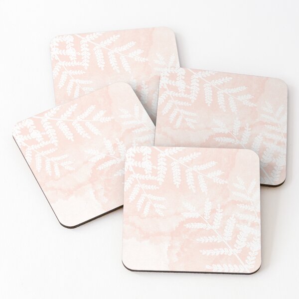 Item preview, Soft Pink Botanical Leaves with Watercolor Texture designed and sold by NiceDigital.
