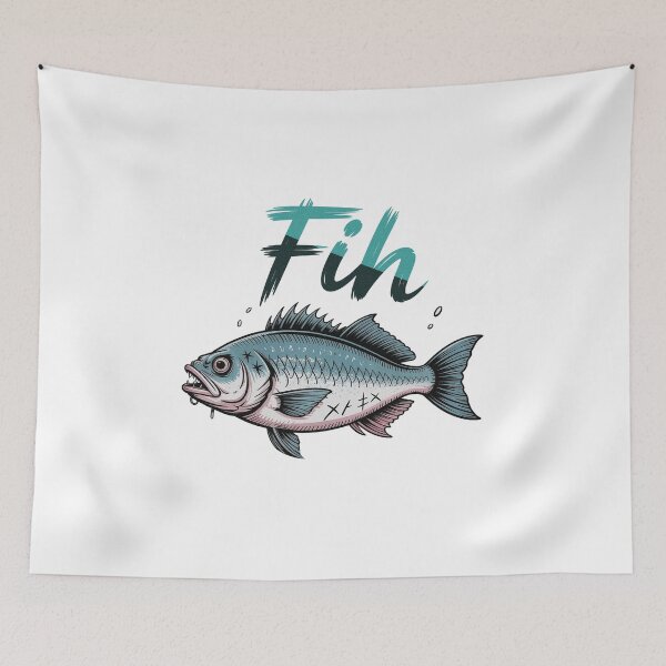 Item preview, Fih Meme Fish Grunge  designed and sold by PietrzakDesign.