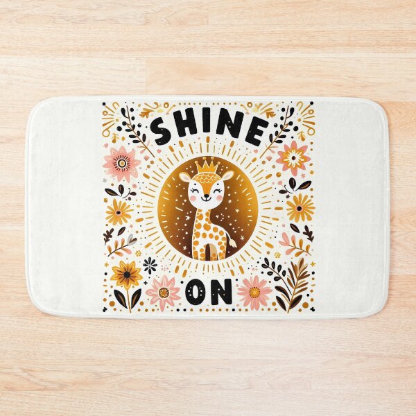 Item preview, Uplifting Shine On Giraffe - Scandinavian Folk Art by heidiannemorris © designed and sold by FOLK ART FUSION by heidiannemorris.