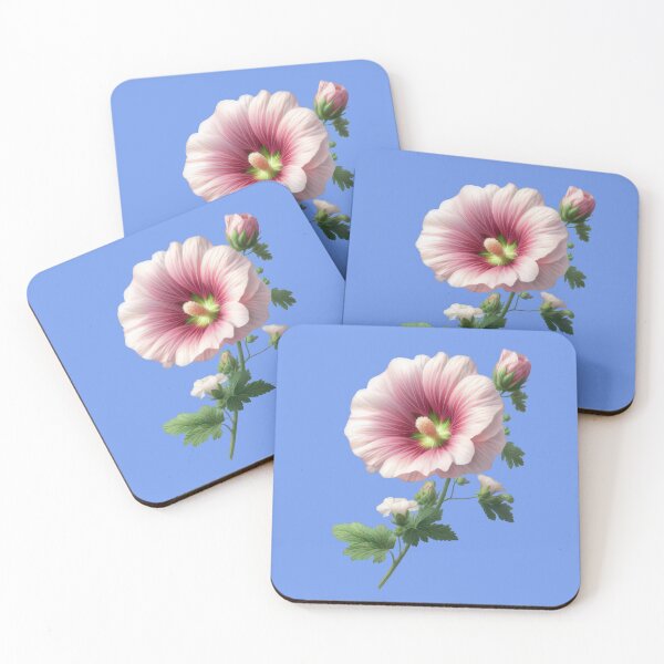 Item preview,  Charming Pink Hollyhock Flower designed and sold by IraBum.