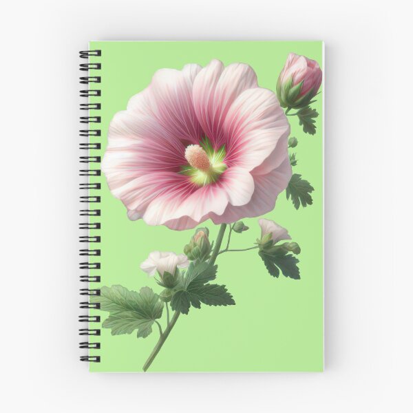 Item preview,  Charming Pink Hollyhock Flower designed and sold by IraBum.