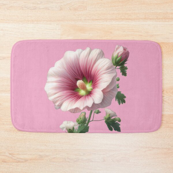 Item preview,  Charming Pink Hollyhock Flower designed and sold by IraBum.