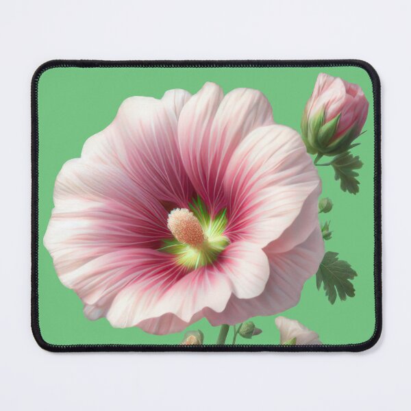 Item preview, Charming Pink Hollyhock Flower designed and sold by IraBum.