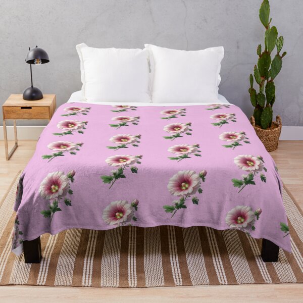 Item preview, Charming Pink Hollyhock Flower designed and sold by IraBum.