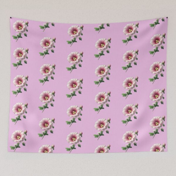 Item preview,  Charming Pink Hollyhock Flower designed and sold by IraBum.