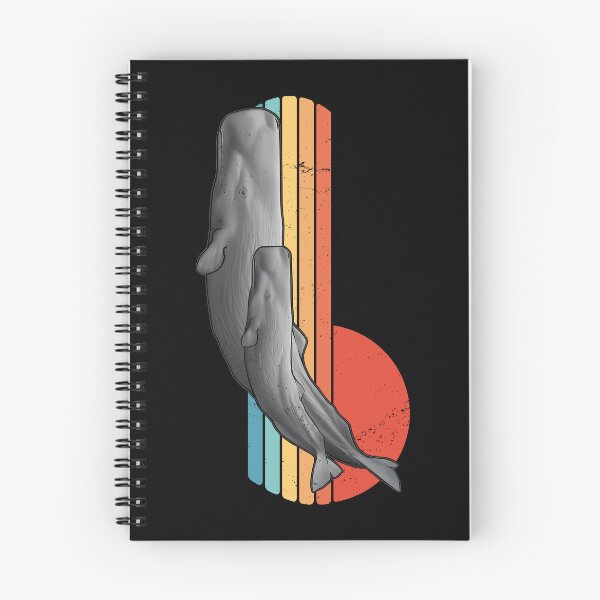 Item preview, Sperm Whale Retro Sunset designed and sold by NicGrayGraphic.