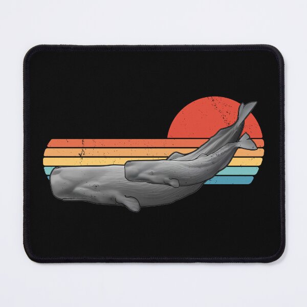 Item preview, Sperm Whale Retro Sunset designed and sold by NicGrayGraphic.