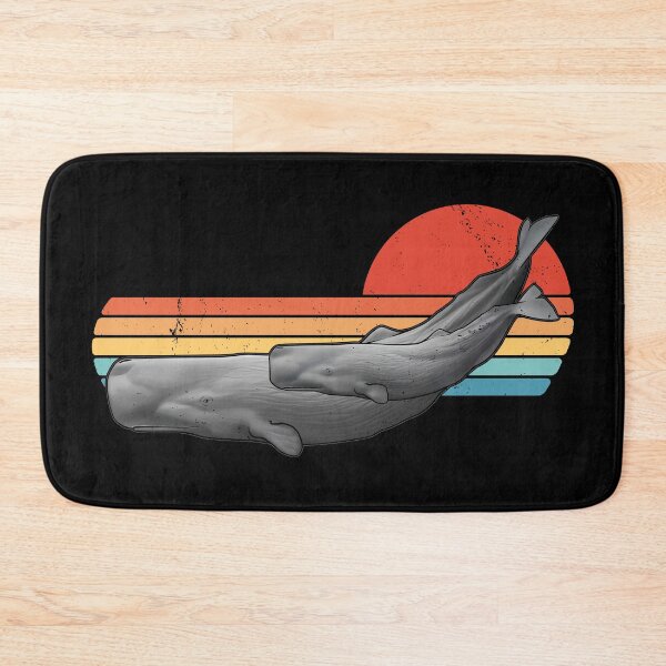 Item preview, Sperm Whale Retro Sunset designed and sold by NicGrayGraphic.