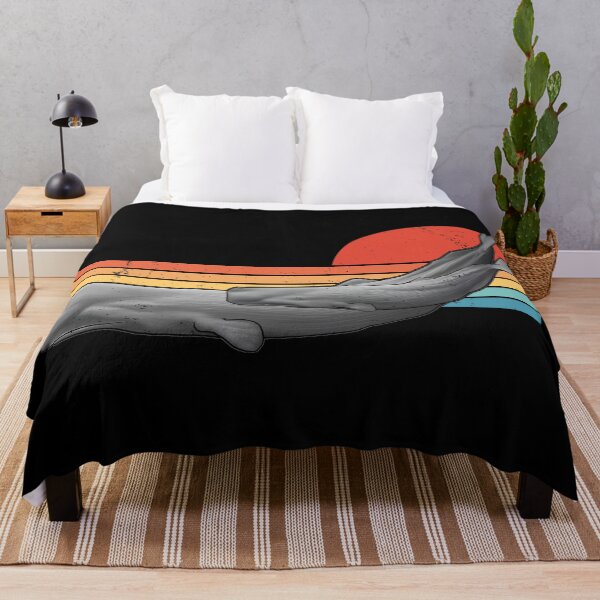 Item preview, Sperm Whale Retro Sunset designed and sold by NicGrayGraphic.