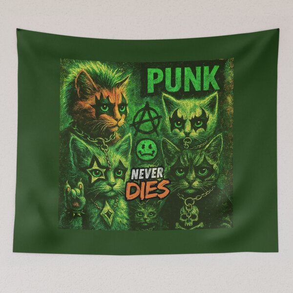 Item preview, Punk never dies  designed and sold by PitchBlackIcon.