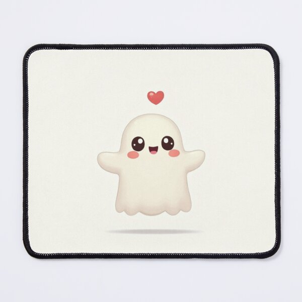 Item preview, "Cute Kawaii Ghost with Heart – Adorable Minimalist Spirit" designed and sold by TrendMesh.