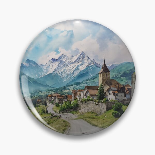 Item preview, Swiss mountain village 3 designed and sold by Made-by-Gus.