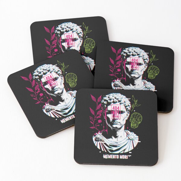 Item preview, 404 Memento Mori – Classical Glitch Art designed and sold by The Rabbit Cave.