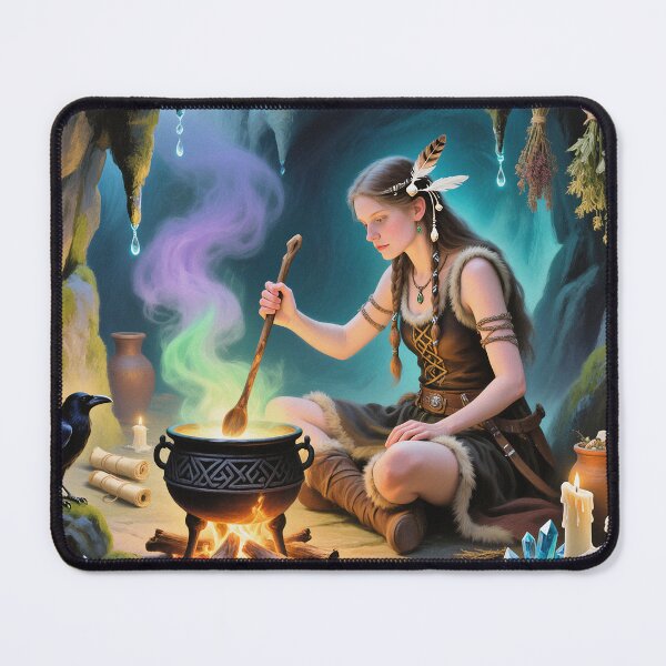 Item preview, The Sorcerer Witch of the wild moors designed and sold by Vintage Designs +.
