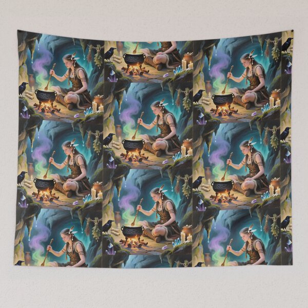 Item preview, The Sorcerer Witch of the wild moors designed and sold by Vintage Designs +.