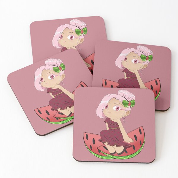 Item preview, Cute Watermelon Theme Chibi with Melons designed and sold by KiyaSketches.