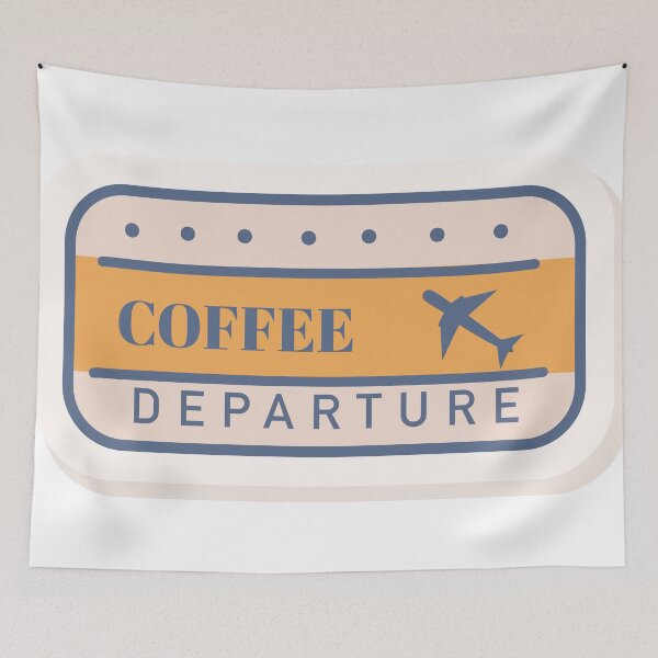 Item preview, Coffee Then Departure – Aviation Café Mood designed and sold by AirmanTalha.