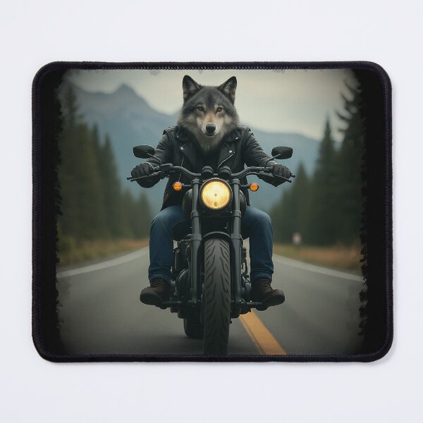 Item preview, Lone Wolf Biker on the Open Road designed and sold by FabcoDesign.