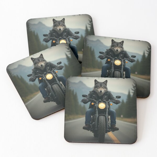 Item preview, Lone Wolf Biker on the Open Road designed and sold by FabcoDesign.