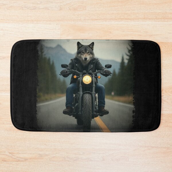 Item preview, Lone Wolf Biker on the Open Road designed and sold by FabcoDesign.