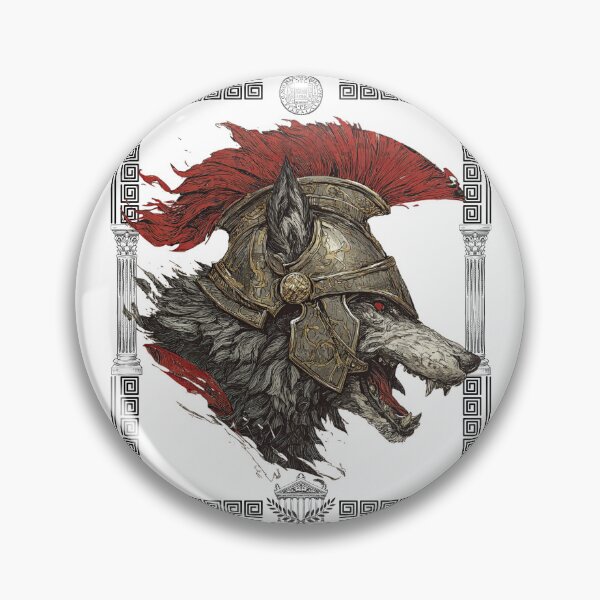 Item preview, Roman Wolf Warrior with Crimson Crest designed and sold by POS.Studio.