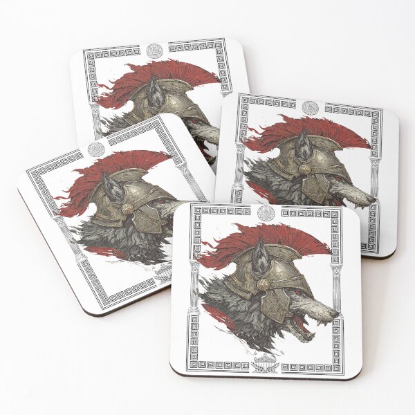 Item preview, Roman Wolf Warrior with Crimson Crest designed and sold by POS.Studio.