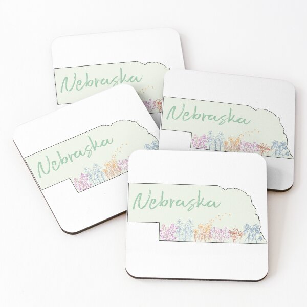 Item preview, Nebraska with Flowers designed and sold by parksmaddi.