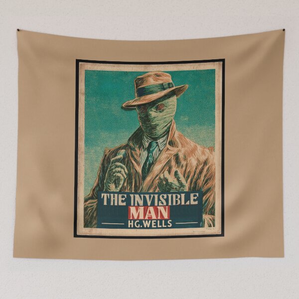 Item preview, A Vintage Poster of The Invisible Man - H.G. Wells designed and sold by GoodOldVintage.