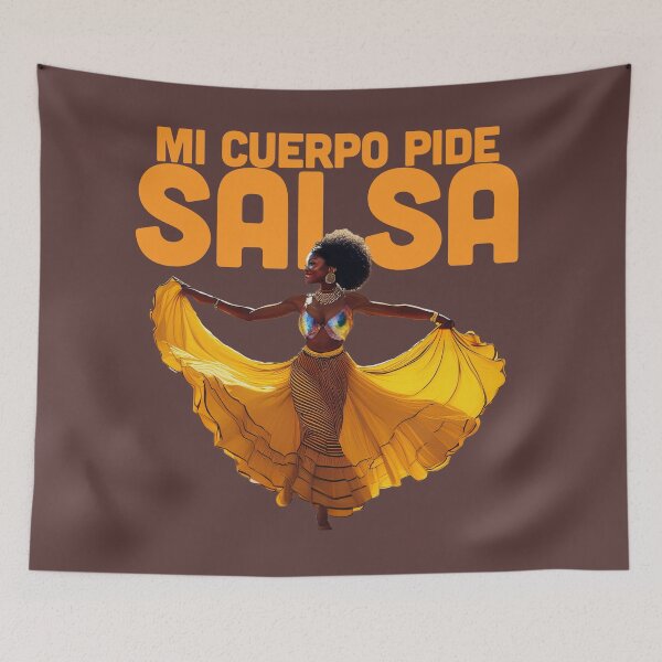 Item preview, Afro woman salsa dancer designed and sold by La Loca.