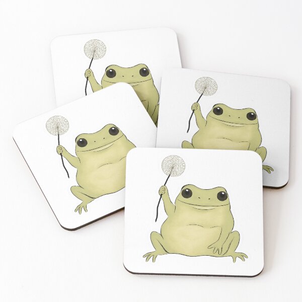 Item preview, Dandelion Frog Sticker | Cute Frog | Gift for her designed and sold by StickerHavenn.